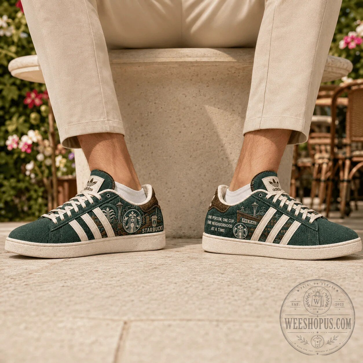 Starbucks Seattle Coffee Heritage Pike Place Market Casual Shoes 8 Starbucks Seattle Coffee Heritage Pike Place Market Casual Shoes