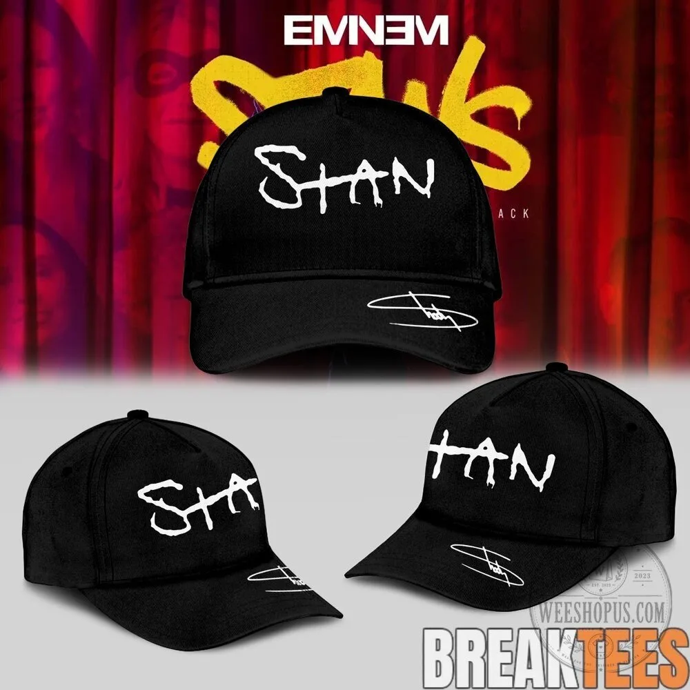 Eminem Stan Black Baseball Cap Hat 1 Eminem Stan Black Baseball Cap Hat