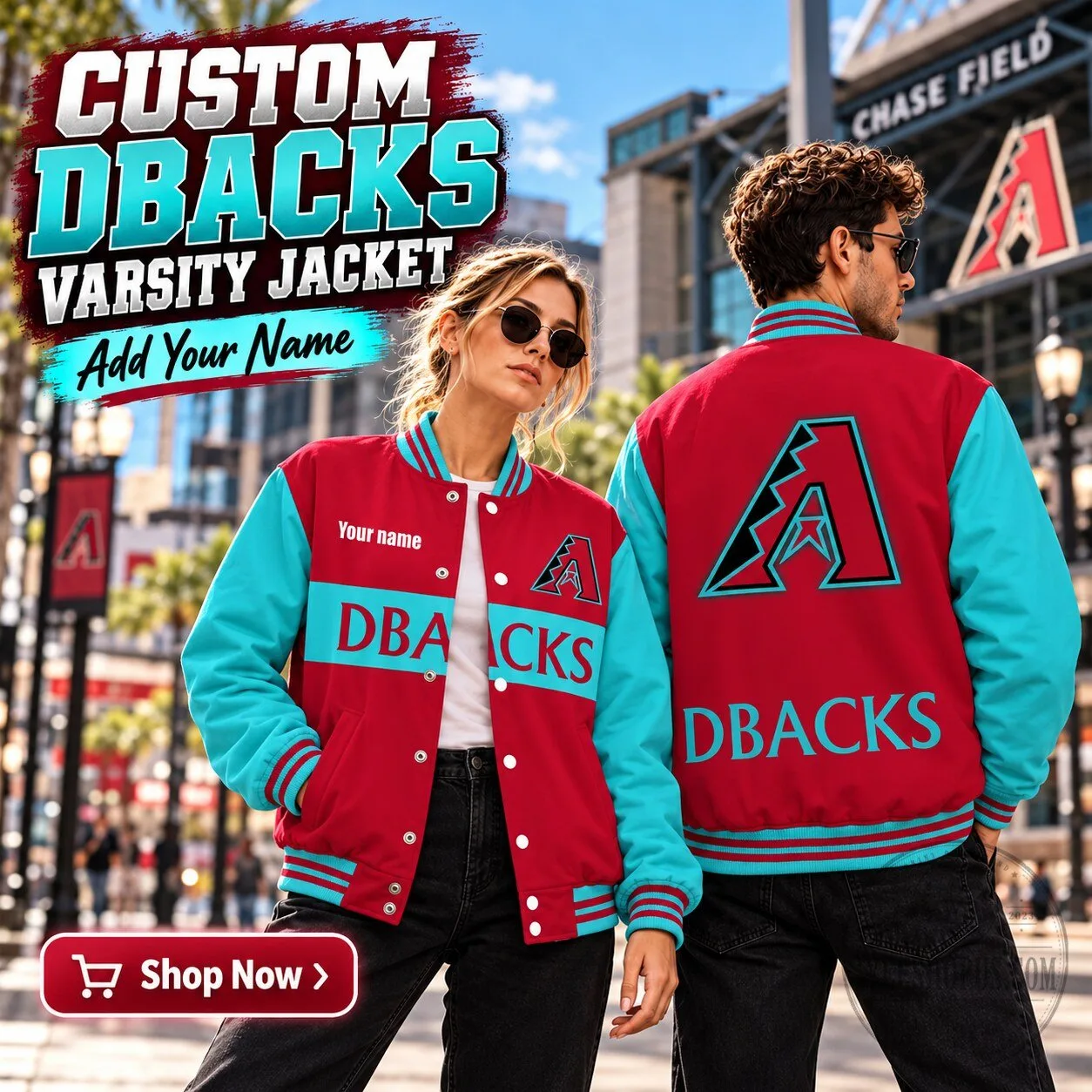 Arizona Diamondbacks Personalized Varsity Jacket 3 Arizona Diamondbacks Personalized Varsity Jacket