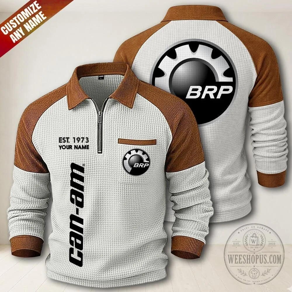 Can-Am BRP Est. 1973 Personalized Quarter-Zip Long Sleeve Polo Shirt 4 Can-Am BRP Est. 1973 Personalized Quarter-Zip Long Sleeve Polo Shirt