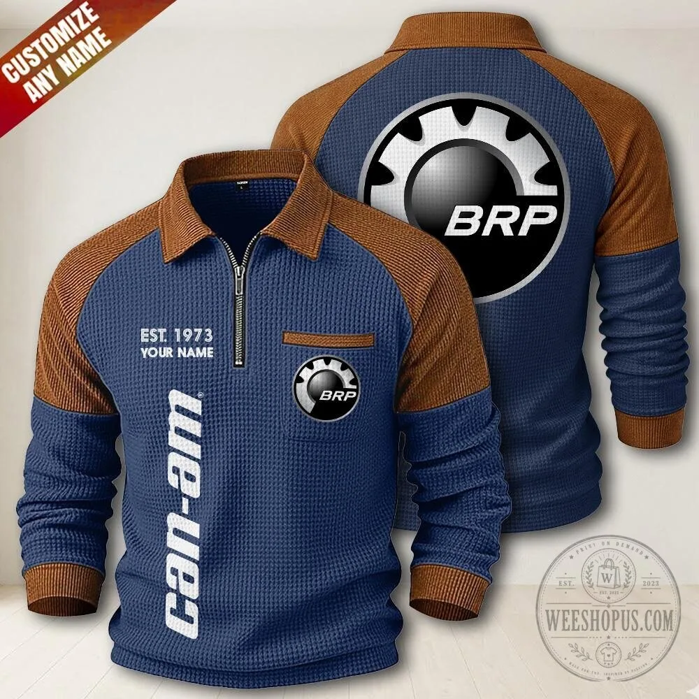 Can-Am BRP Est. 1973 Personalized Quarter-Zip Long Sleeve Polo Shirt 10 Can-Am BRP Est. 1973 Personalized Quarter-Zip Long Sleeve Polo Shirt