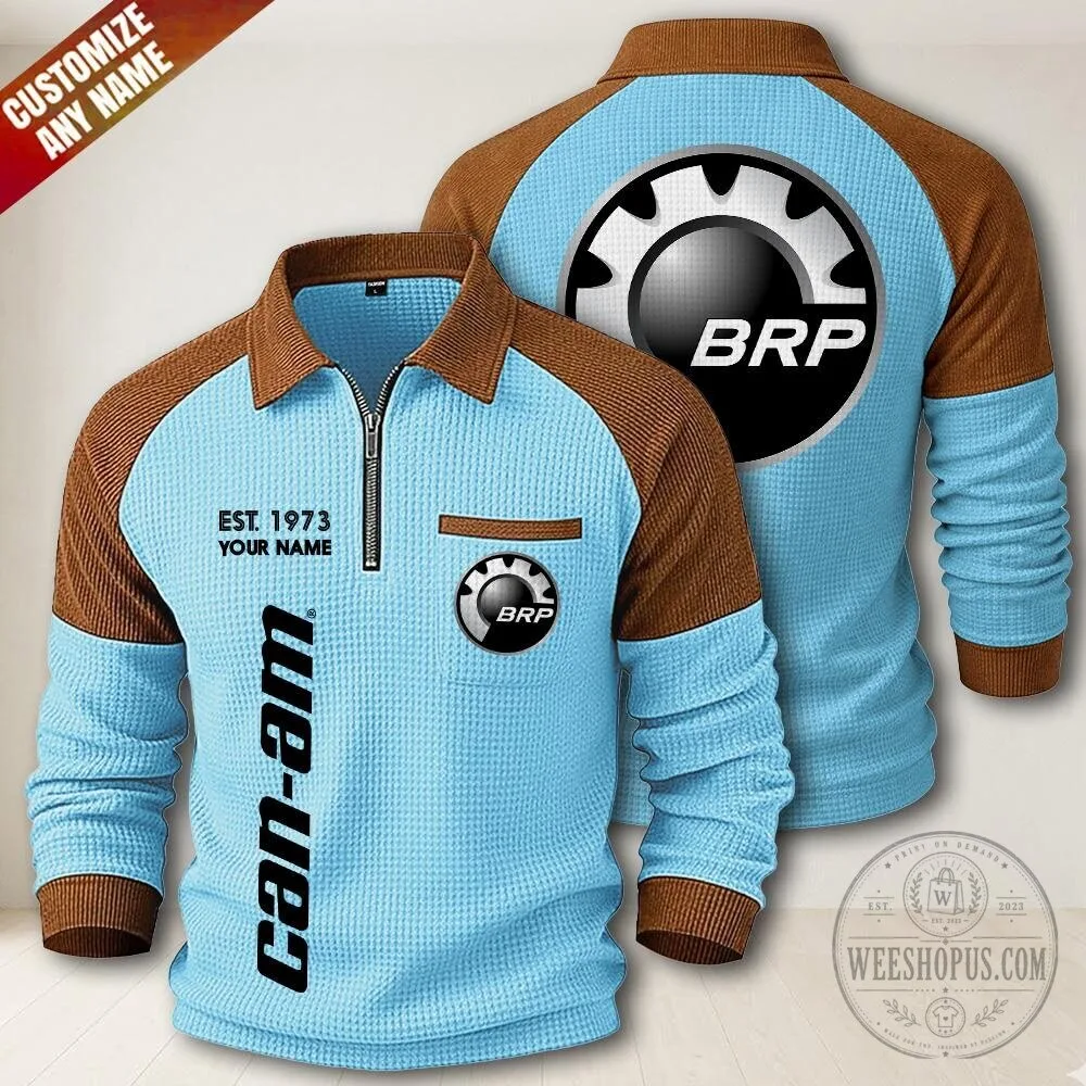 Can-Am BRP Est. 1973 Personalized Quarter-Zip Long Sleeve Polo Shirt 11 Can-Am BRP Est. 1973 Personalized Quarter-Zip Long Sleeve Polo Shirt