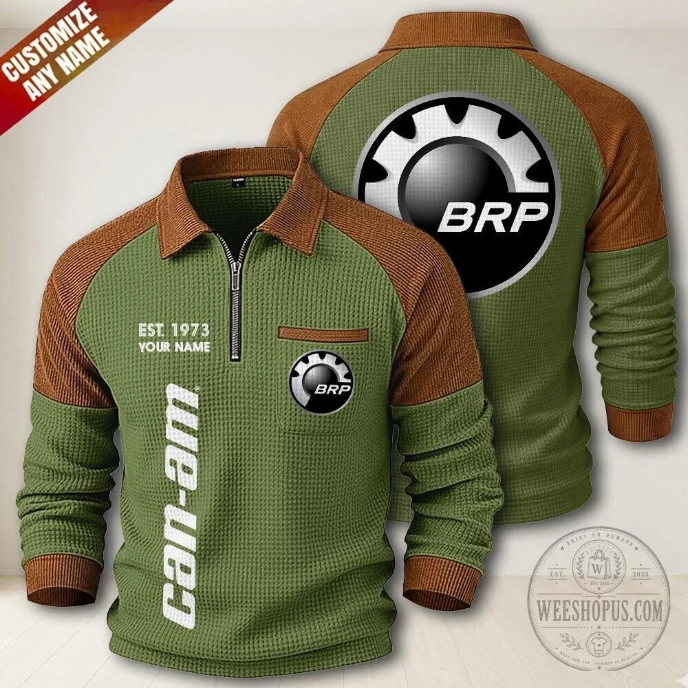 Can-Am BRP Est. 1973 Personalized Quarter-Zip Long Sleeve Polo Shirt 13 Can-Am BRP Est. 1973 Personalized Quarter-Zip Long Sleeve Polo Shirt