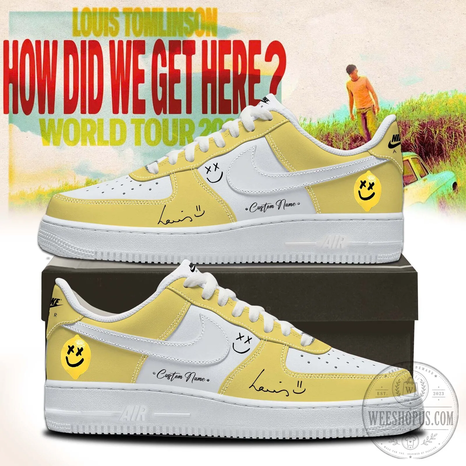 Louis Tomlinson How Did We Get Here World Tour Shoes