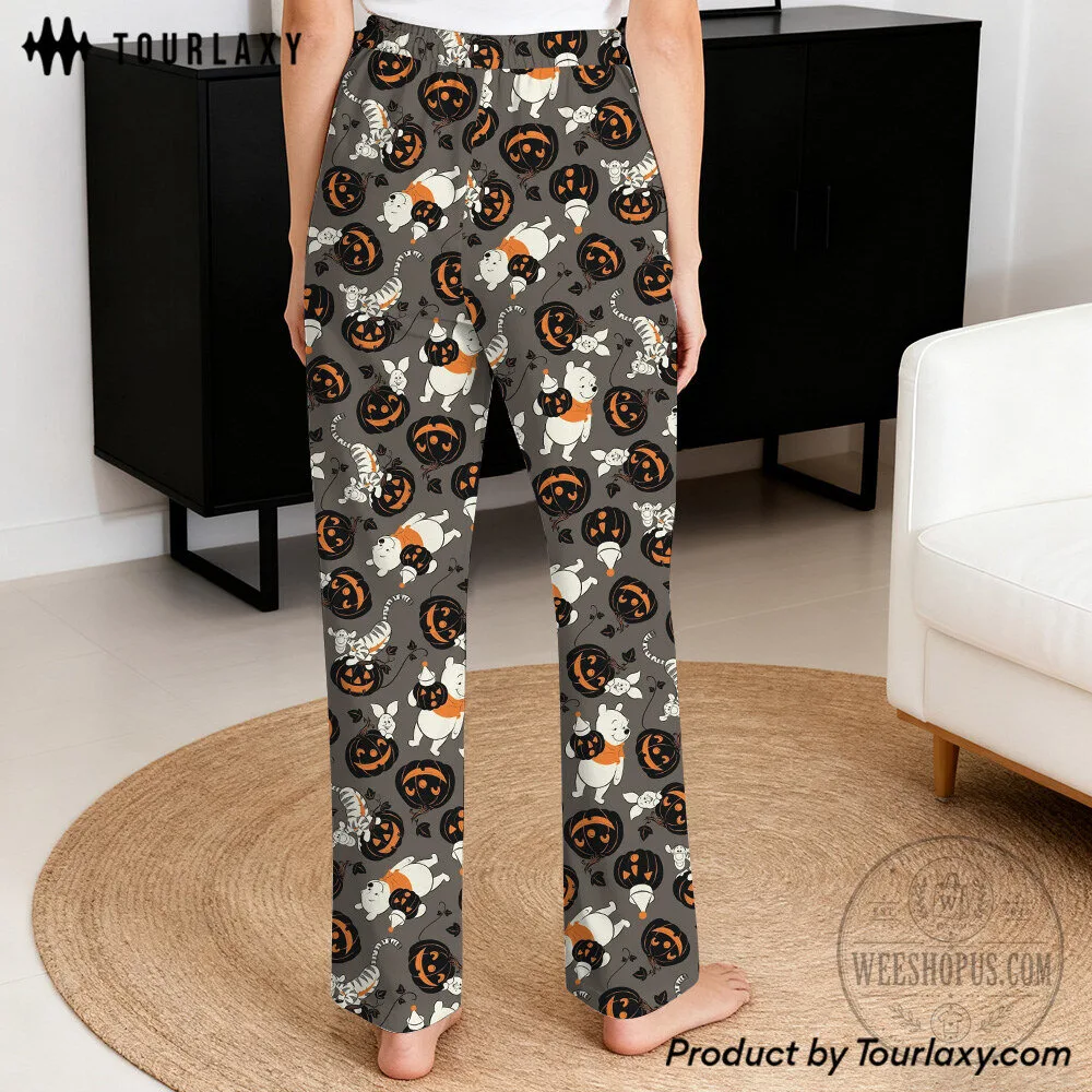 Winnie The Pooh Halloween Pumpkin Pattern Pajama Pants 5 Winnie The Pooh Halloween Pumpkin Pattern Pajama Pants