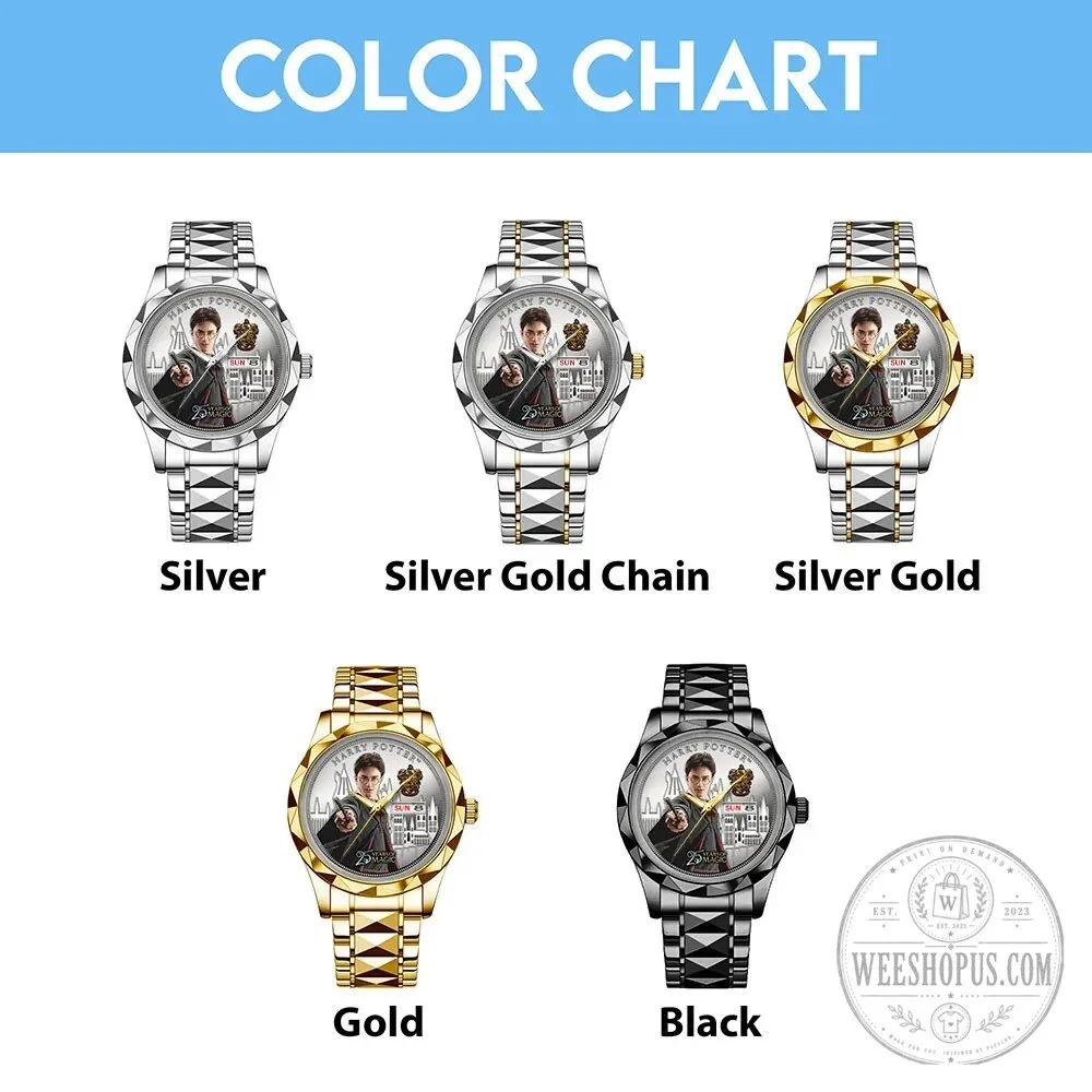 Stainless Steel Watch Celebrating 25 Years of Harry Potter Magic Anniversary 12 Stainless Steel Watch Celebrating 25 Years of Harry Potter Magic Anniversary
