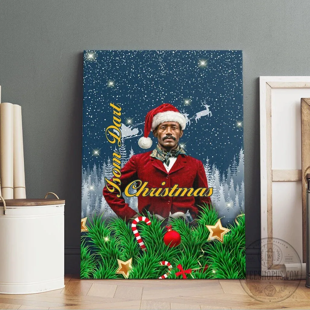 Isom Dart Black Cowboy Santa Christmas Western Snow Winter Canvas Wall Art 11 Isom Dart Black Cowboy Santa Christmas Western Snow Winter Canvas Wall Art