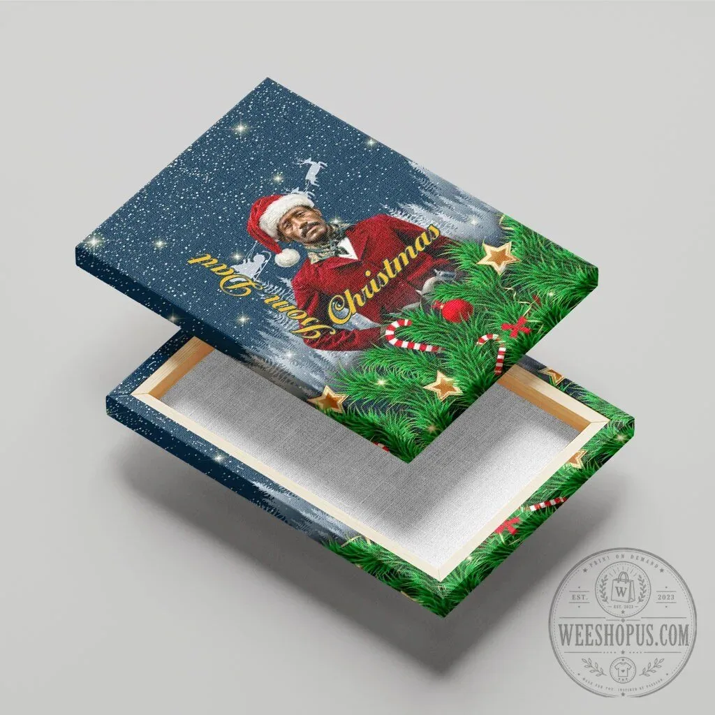 Isom Dart Black Cowboy Santa Christmas Western Snow Winter Canvas Wall Art 12 Isom Dart Black Cowboy Santa Christmas Western Snow Winter Canvas Wall Art