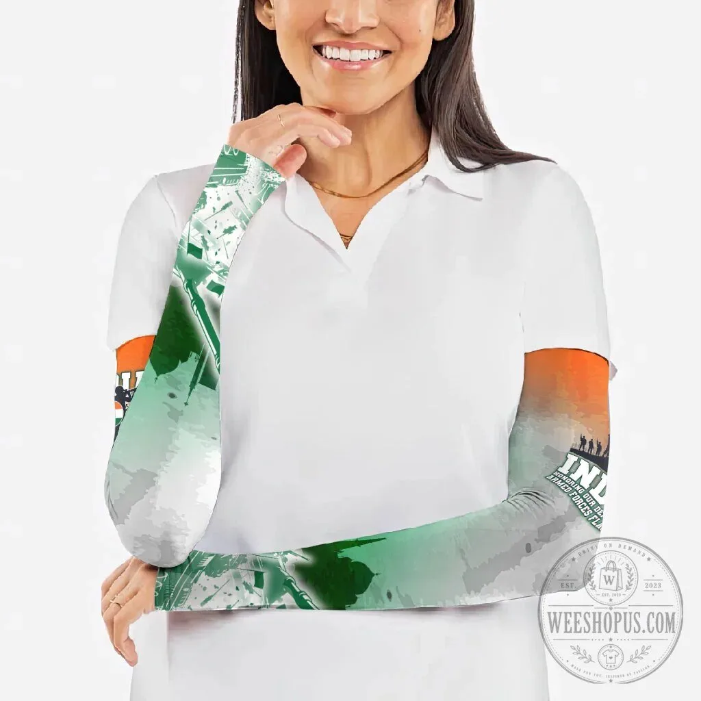 India Armed Forces Flag Day Military Indian Flag Silhouette Arm Sleeves 14 India Armed Forces Flag Day Military Indian Flag Silhouette Arm Sleeves