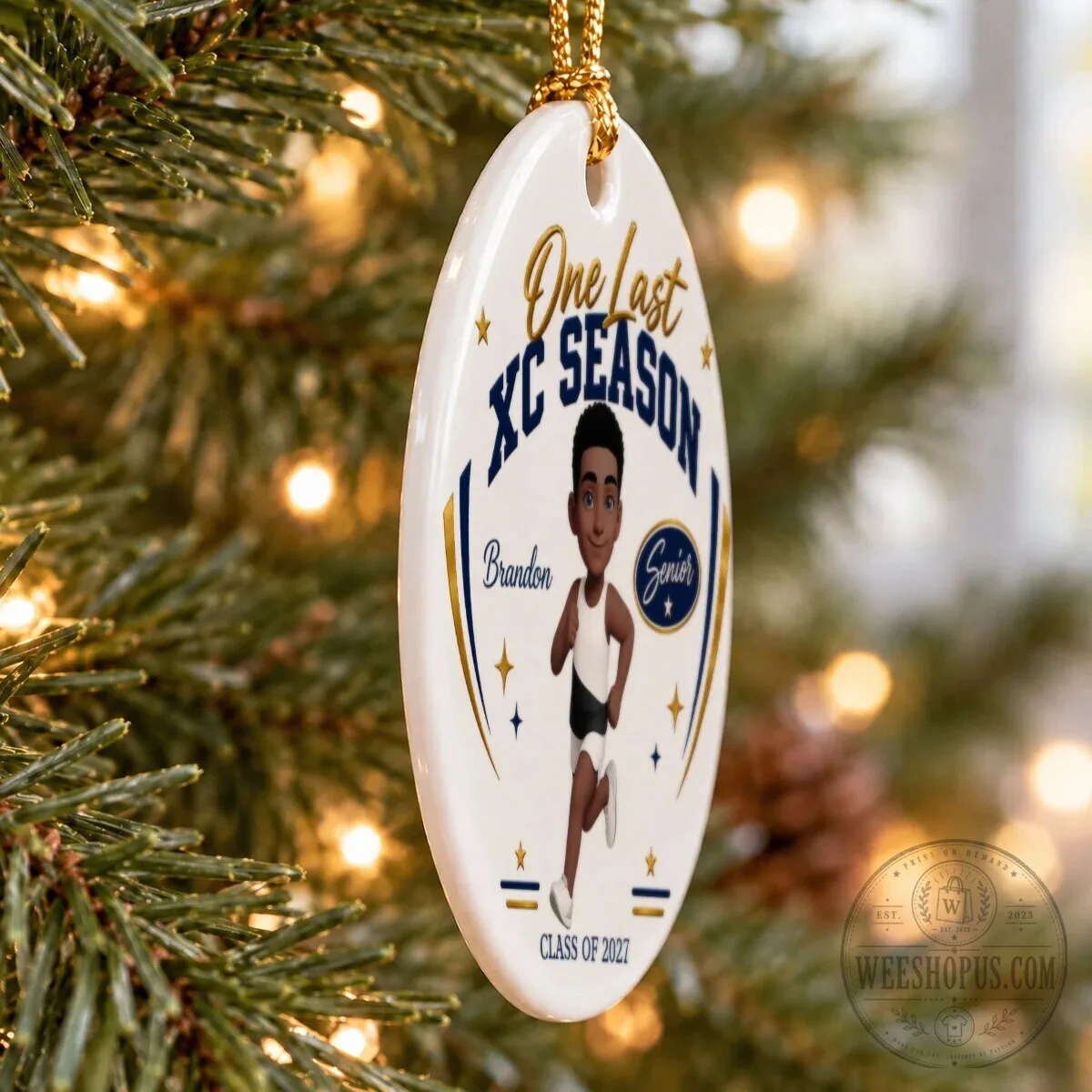 Personalized One Last Cross Country Season Senior Athlete Ceramic Ornament 12 Personalized One Last Cross Country Season Senior Athlete Ceramic Ornament