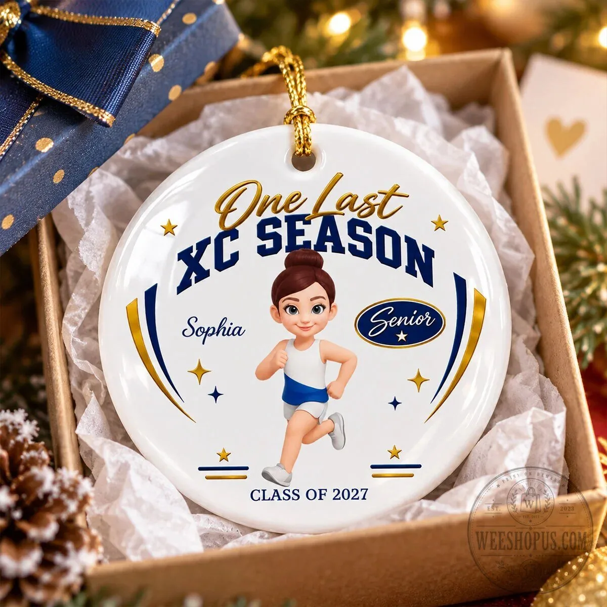 Personalized One Last Cross Country Season Senior Athlete Ceramic Ornament 13 Personalized One Last Cross Country Season Senior Athlete Ceramic Ornament