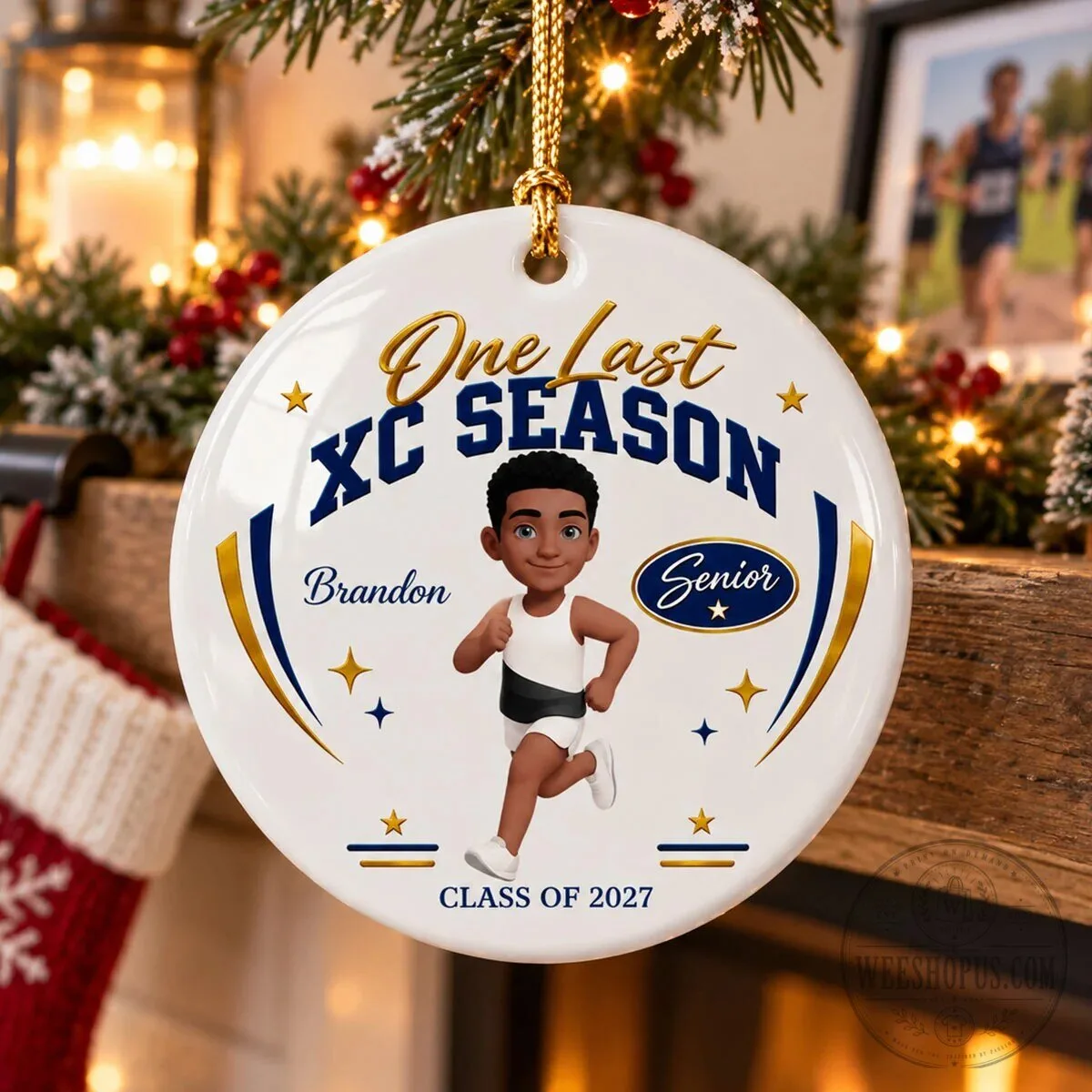 Personalized One Last Cross Country Season Senior Athlete Ceramic Ornament 15 Personalized One Last Cross Country Season Senior Athlete Ceramic Ornament