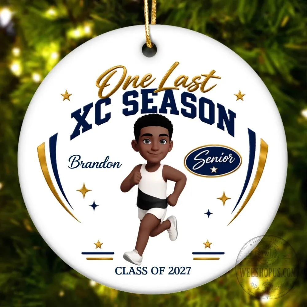 Personalized One Last Cross Country Season Senior Athlete Ceramic Ornament 17 Personalized One Last Cross Country Season Senior Athlete Ceramic Ornament