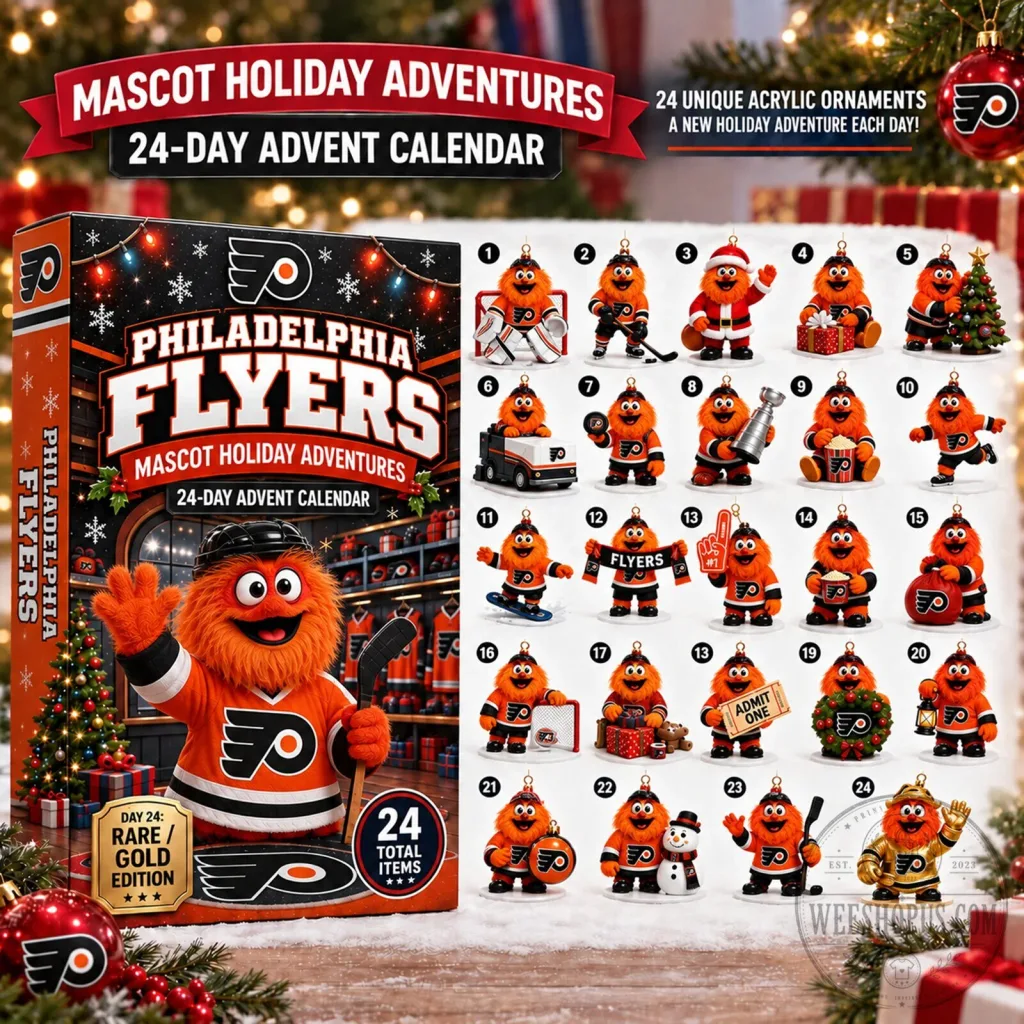 Philadelphia Flyers Gritty Mascot Holiday Adventures 24-Day Advent Calendar Philadelphia Flyers Gritty Mascot Holiday Adventures 24-Day Advent Calendar