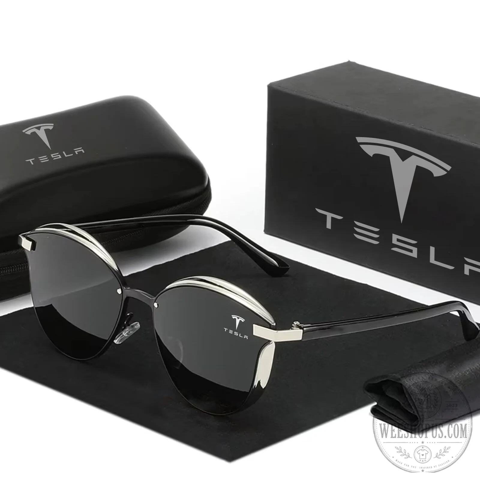 Tesla Cat Eye Polarized Women's Sunglasses with UV Protection