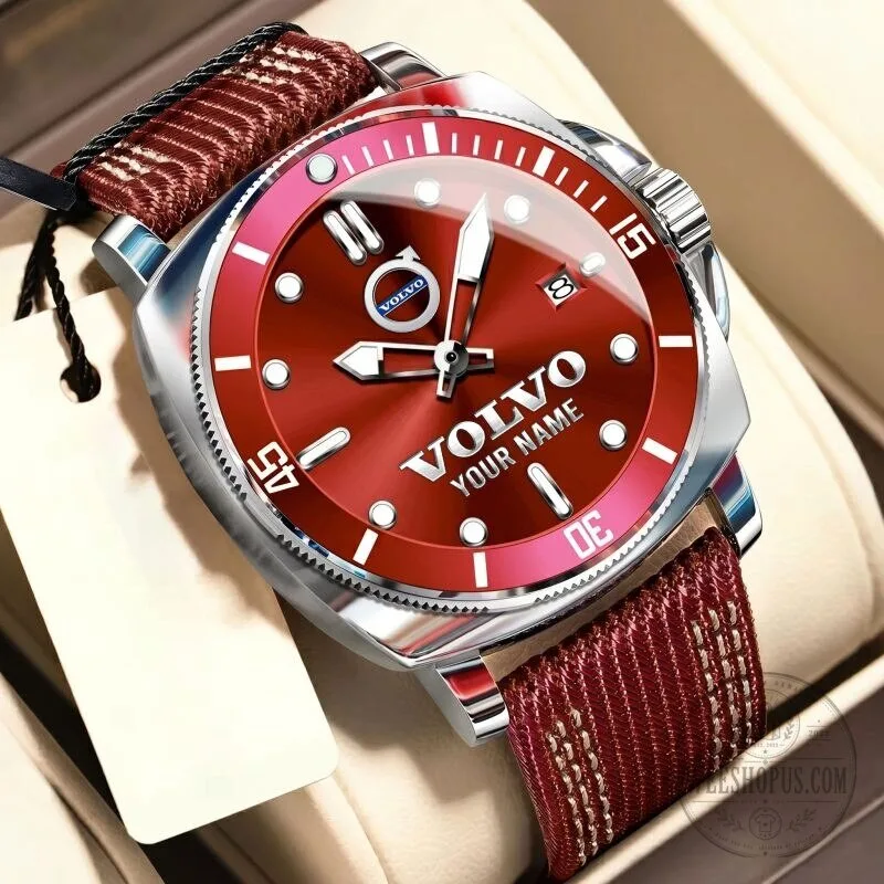 Volvo Personalized Custom Name Blue Dial Sport Watch for Men 17 Volvo Personalized Custom Name Blue Dial Sport Watch for Men
