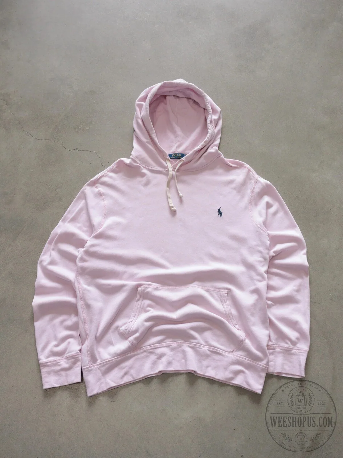 Pink Polo Ralph Lauren Lightweight Hoodie with Drawstring and Kangaroo Pocket 1 Pink Polo Ralph Lauren Lightweight Hoodie with Drawstring and Kangaroo Pocket