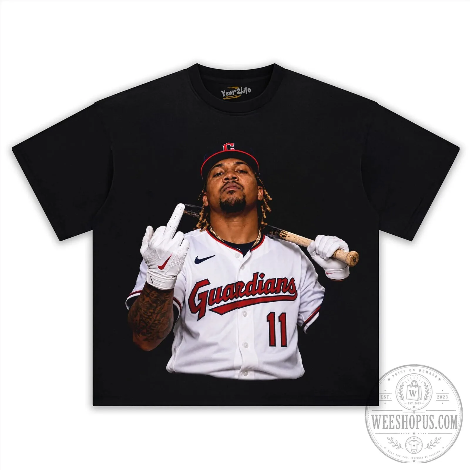 José Ramírez Cleveland Guardians Baseball Player T-Shirt 13 José Ramírez Cleveland Guardians Baseball Player T-Shirt