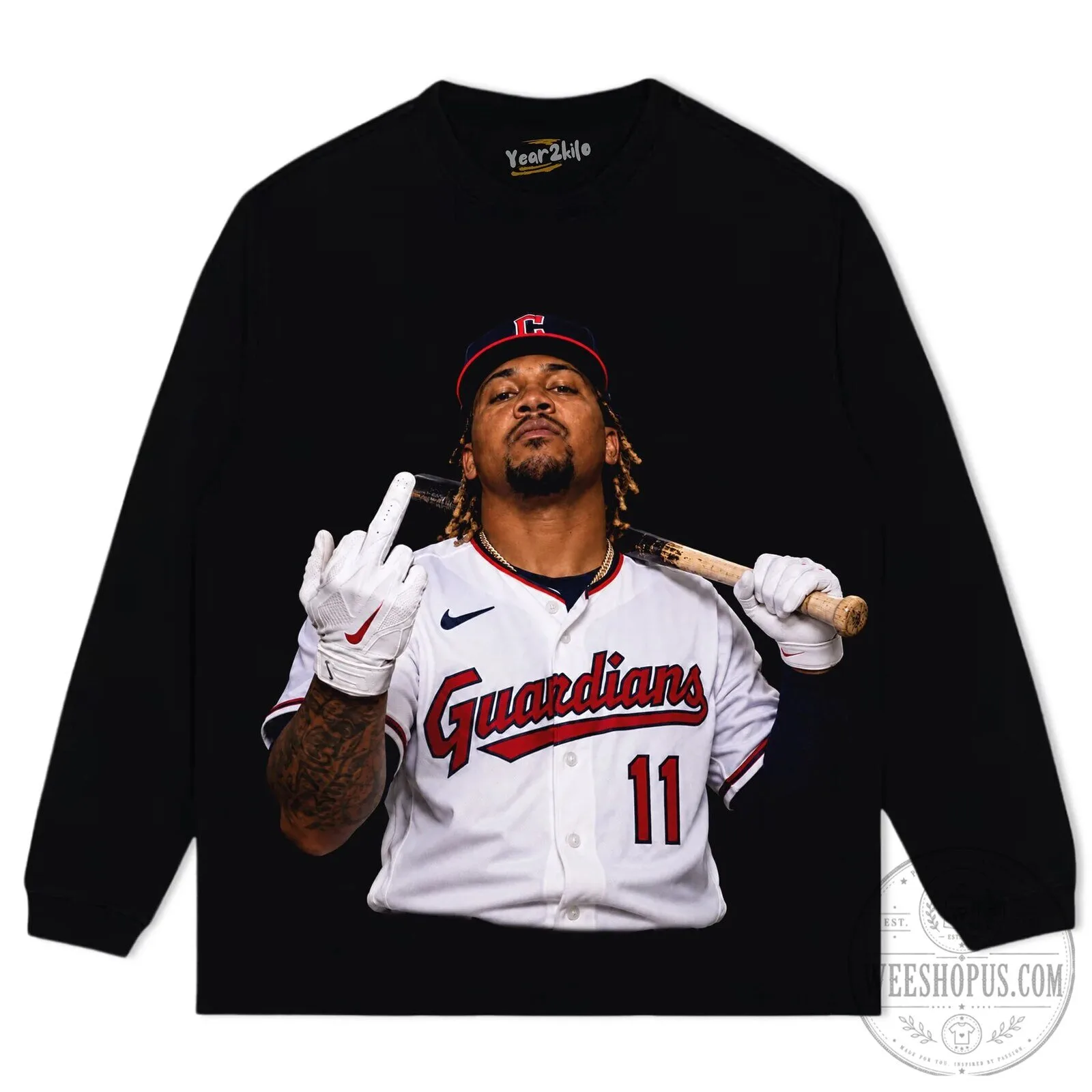José Ramírez Cleveland Guardians Baseball Player T-Shirt 17 José Ramírez Cleveland Guardians Baseball Player T-Shirt
