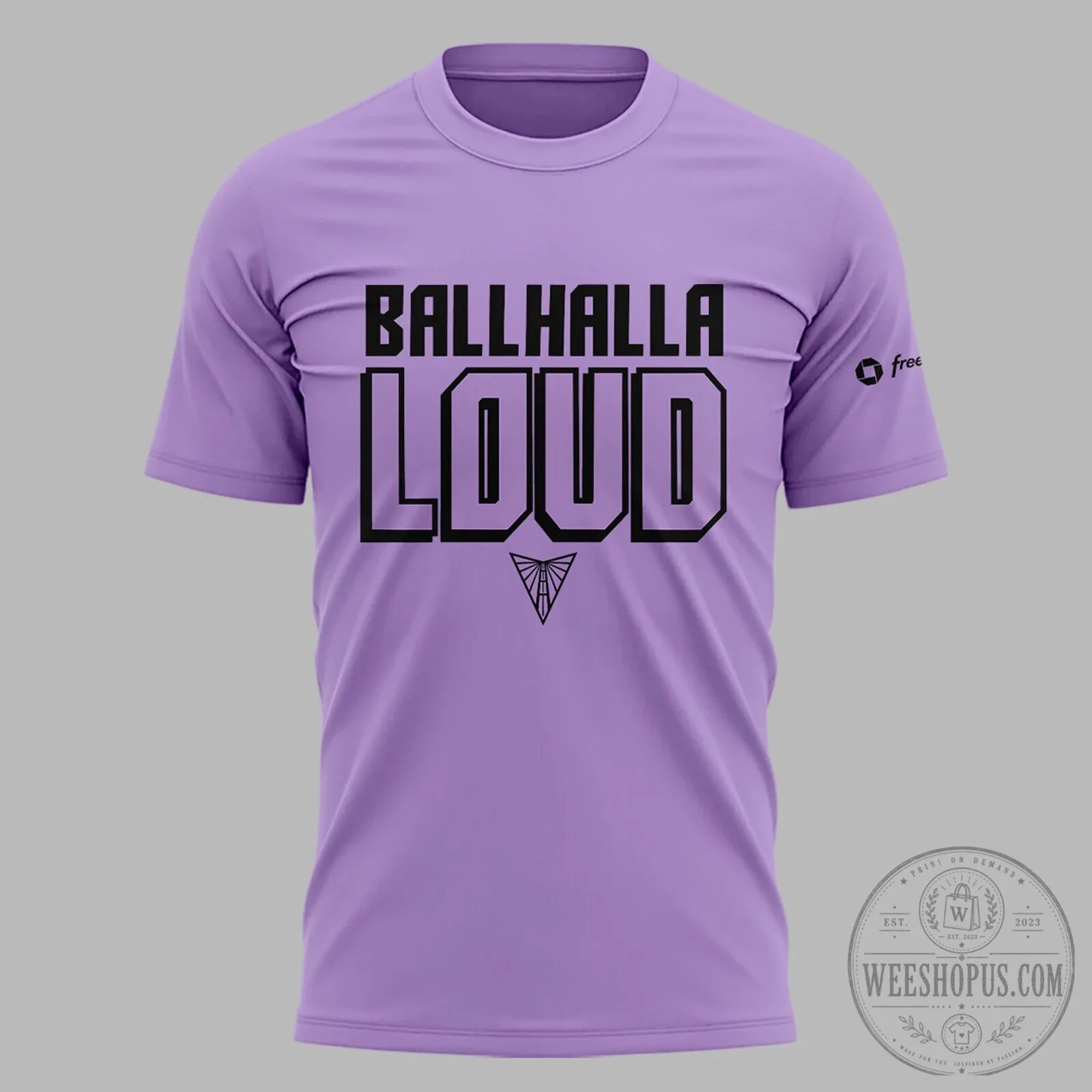 Ballhalla Loud T-Shirt for Golden State Valkyries Basketball Fans 10 Ballhalla Loud T-Shirt for Golden State Valkyries Basketball Fans