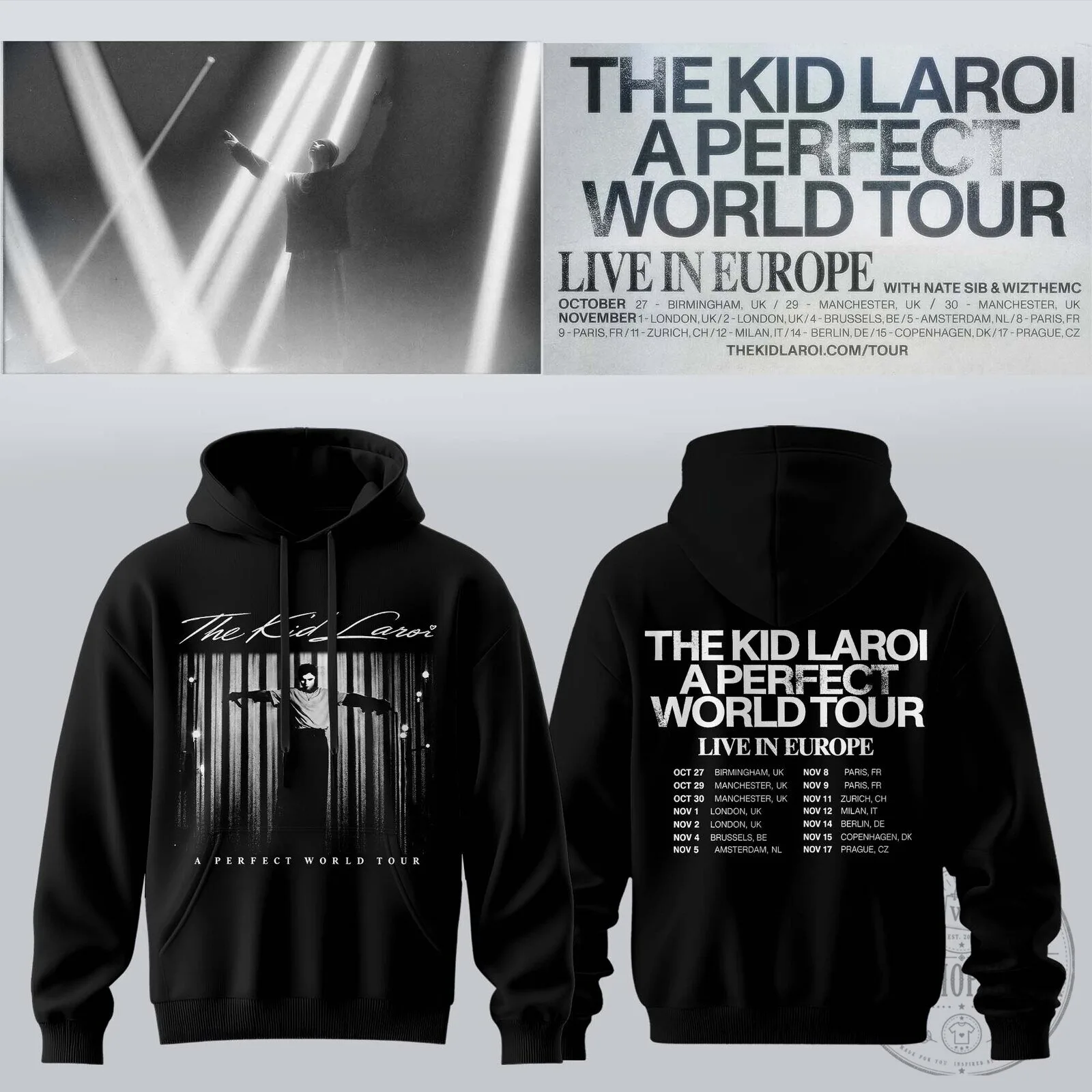 The Kid Laroi A Perfect World Tour Live In Europe Concert Dates Hoodie