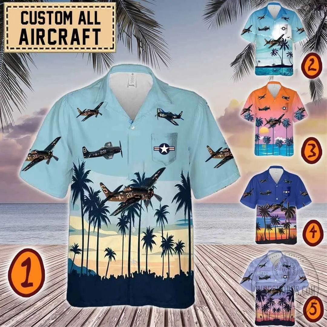 Grumman F8F Bearcat Fighter Plane Vintage Aircraft Hawaiian Shirt 10 Grumman F8F Bearcat Fighter Plane Vintage Aircraft Hawaiian Shirt