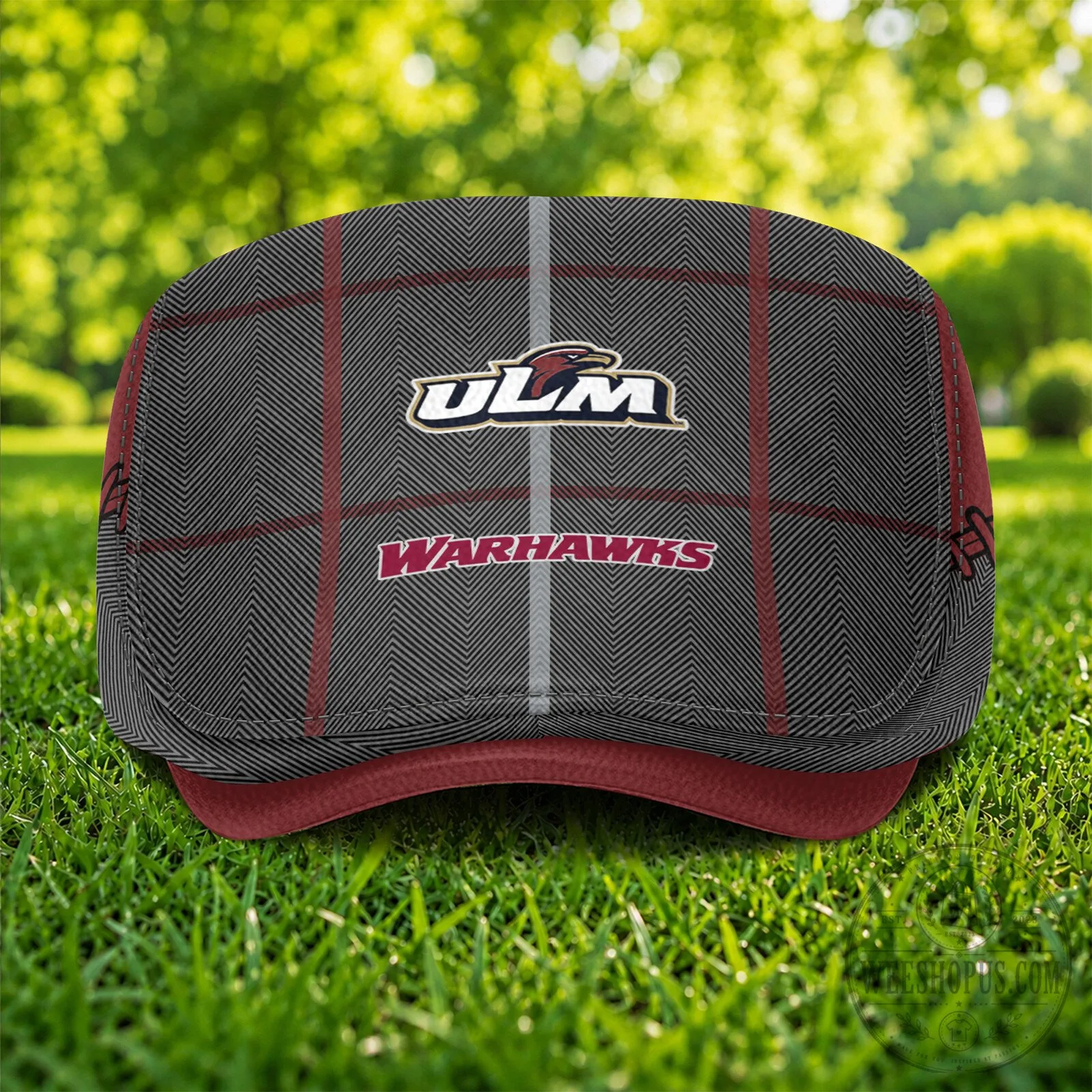 Louisiana-Monroe Warhawks NCAA Golf Cap, Flat Cap 10 Louisiana-Monroe Warhawks NCAA Golf Cap, Flat Cap