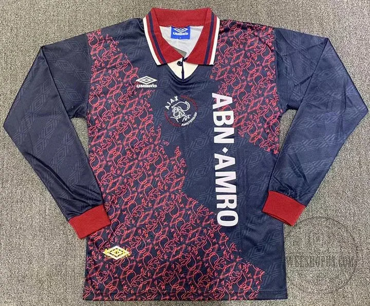 Ajax Amsterdam 1995-1996 Retro Long Sleeve Football Jersey 1 Ajax Amsterdam 1995-1996 Retro Long Sleeve Football Jersey