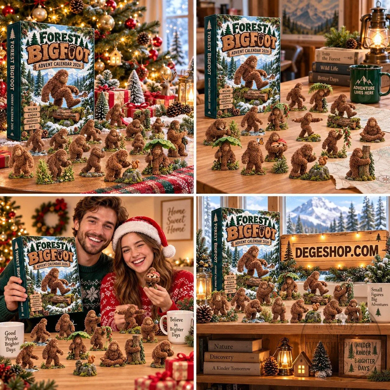 Forest Bigfoot Advent Calendar 2026 with 24 Sasquatch Figurines 1 Forest Bigfoot Advent Calendar 2026 with 24 Sasquatch Figurines