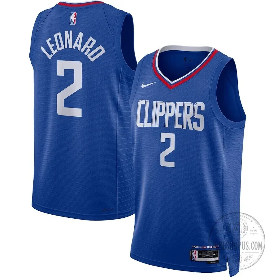 Kawhi Leonard Los Angeles Clippers Blue Basketball Jersey