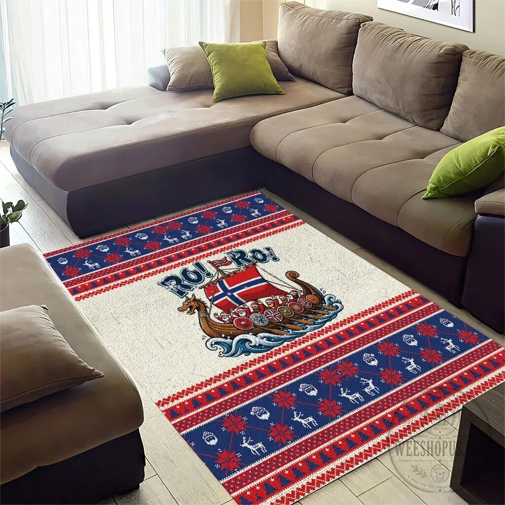 Norway Viking Ship Ro Ro Christmas Holiday Area Rug 11 Norway Viking Ship Ro Ro Christmas Holiday Area Rug