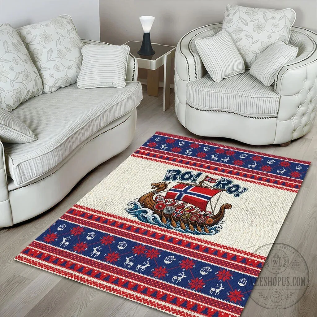 Norway Viking Ship Ro Ro Christmas Holiday Area Rug 12 Norway Viking Ship Ro Ro Christmas Holiday Area Rug
