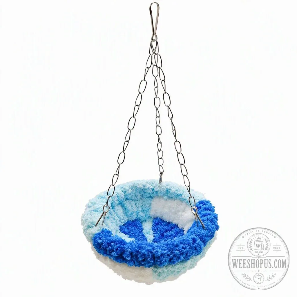 Cozy Warm Winter Bird Nest Hammock for Cage Decor, Hand-Woven Chenille 24 Cozy Warm Winter Bird Nest Hammock for Cage Decor, Hand-Woven Chenille