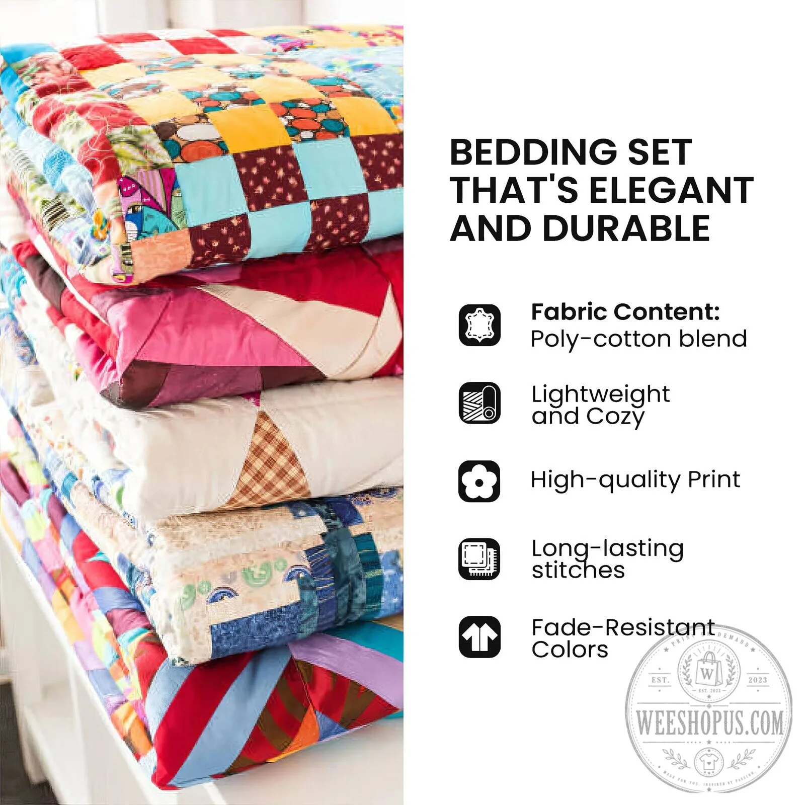 Christmas Horse Plaid Farmhouse Winter Holiday Quilted Bedding Set 9 Christmas Horse Plaid Farmhouse Winter Holiday Quilted Bedding Set