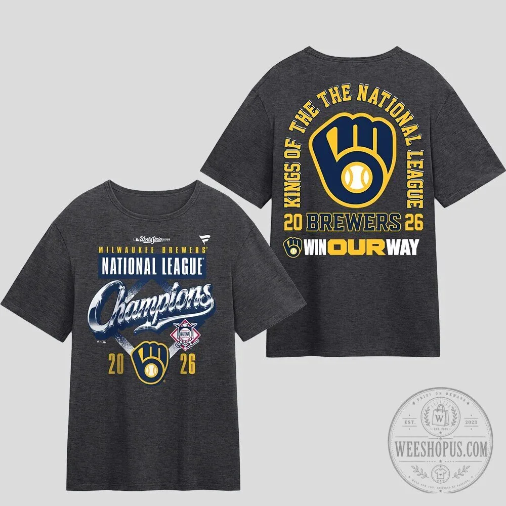 Milwaukee Brewers National League Champions 2026 Win Our Way T-Shirt 5 Milwaukee Brewers National League Champions 2026 Win Our Way T-Shirt