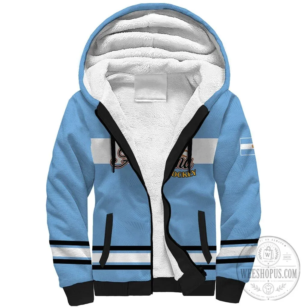 Argentina Hockey Team Los Leones Go Champions Sherpa Lined Hoodie 4 Argentina Hockey Team Los Leones Go Champions Sherpa Lined Hoodie