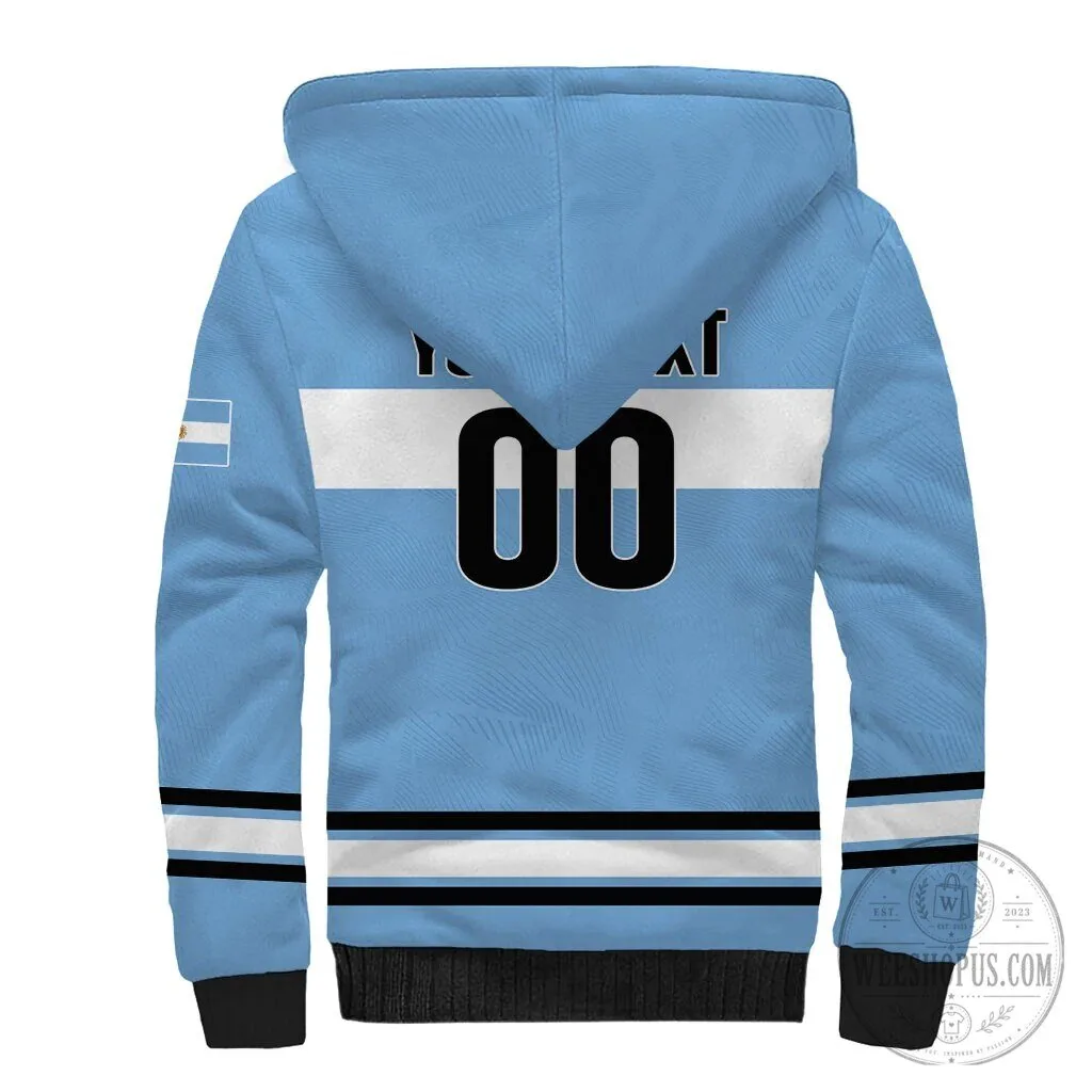 Argentina Hockey Team Los Leones Go Champions Sherpa Lined Hoodie 5 Argentina Hockey Team Los Leones Go Champions Sherpa Lined Hoodie
