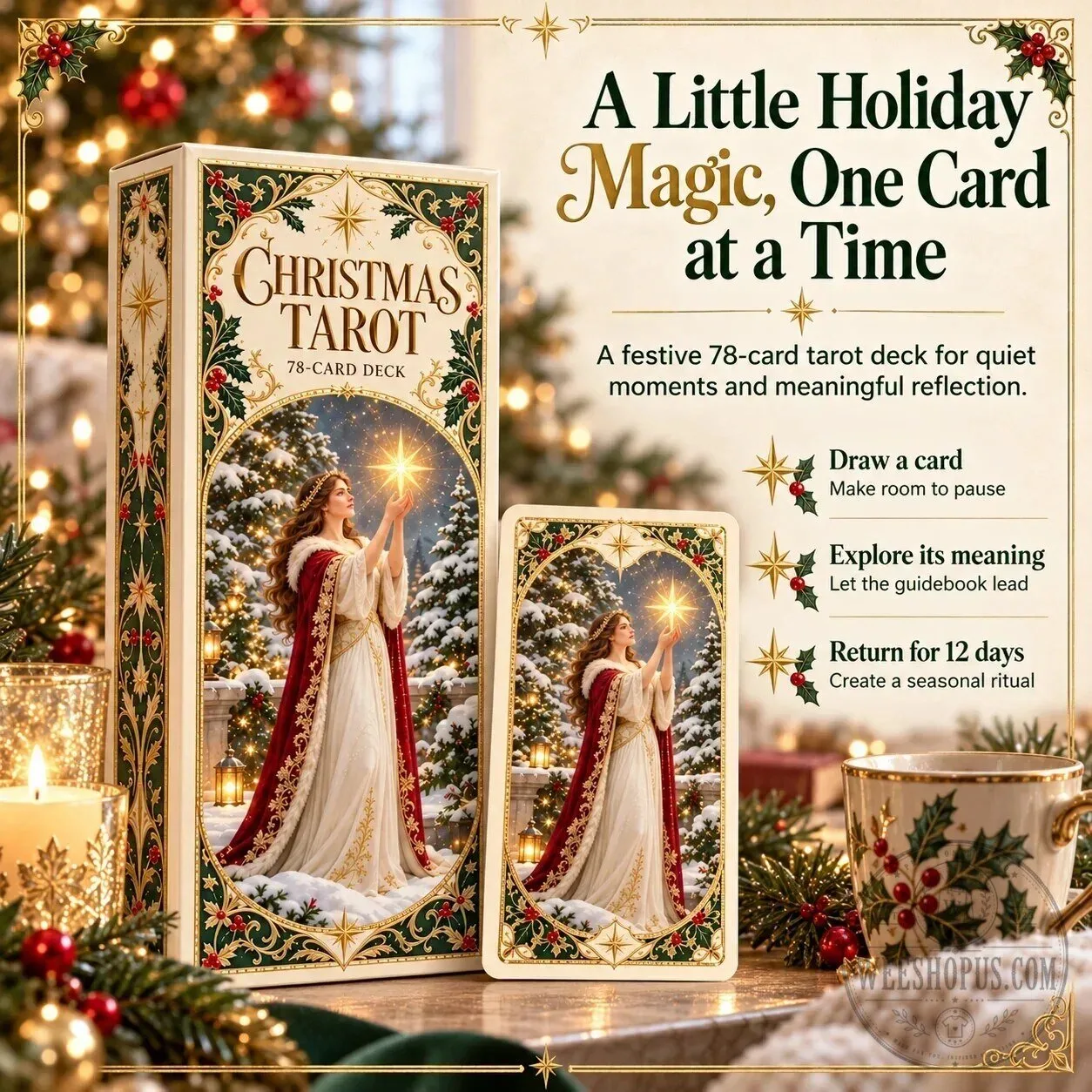 Christmas Tarot Deck 78 Festive Cards With Guided Holiday Rituals 22 Christmas Tarot Deck 78 Festive Cards With Guided Holiday Rituals