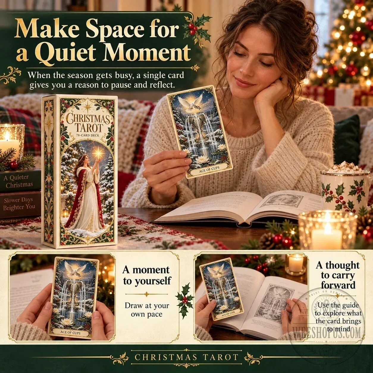 Christmas Tarot Deck 78 Festive Cards With Guided Holiday Rituals 28 Christmas Tarot Deck 78 Festive Cards With Guided Holiday Rituals