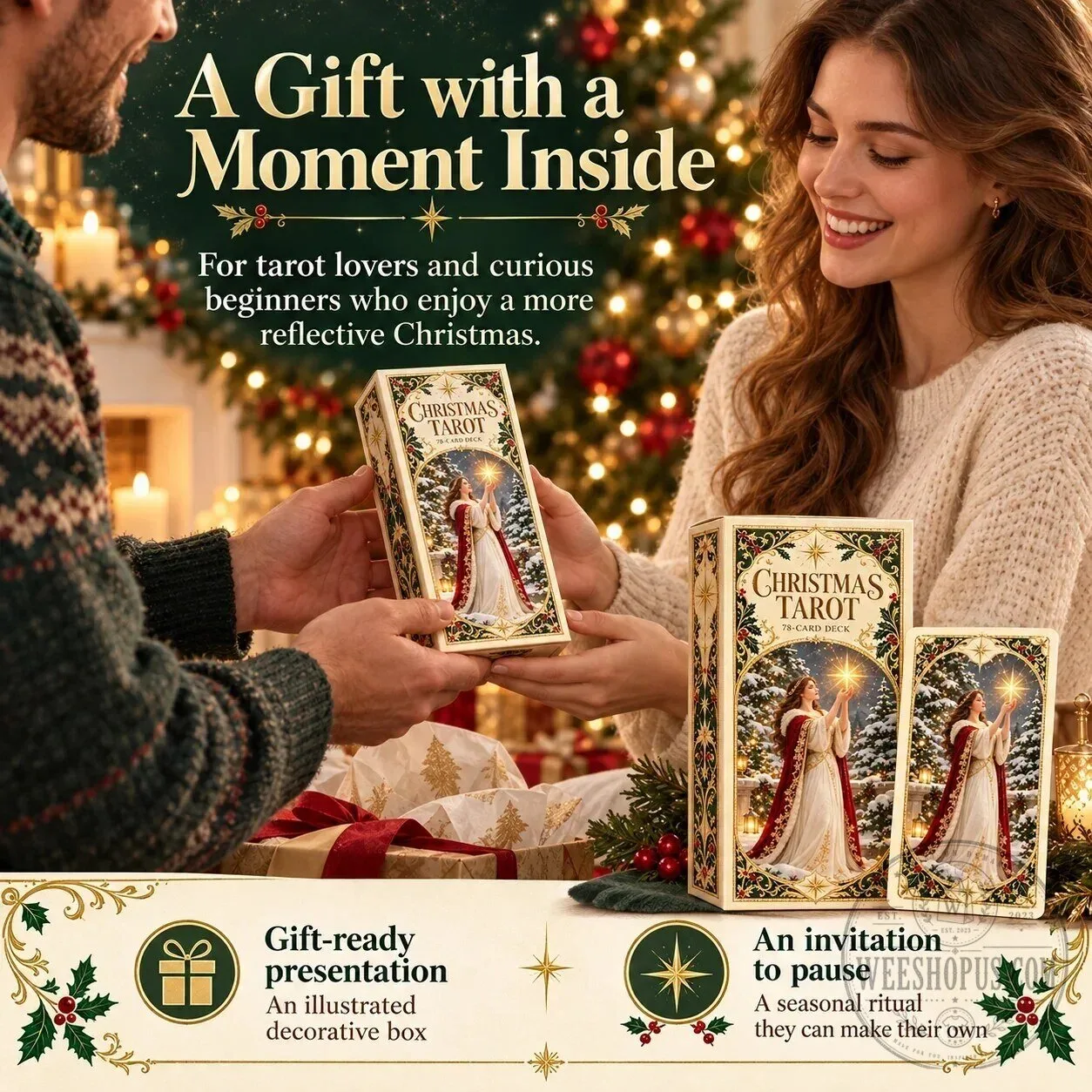 Christmas Tarot Deck 78 Festive Cards With Guided Holiday Rituals 30 Christmas Tarot Deck 78 Festive Cards With Guided Holiday Rituals
