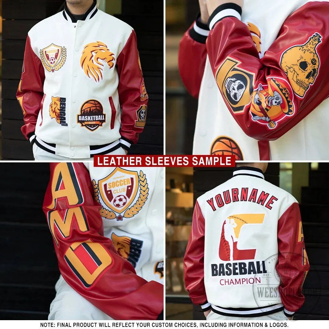 Custom Red Black White California West Coast Tropical Palm Trees Bomber Jacket 9 Custom Red Black White California West Coast Tropical Palm Trees Bomber Jacket