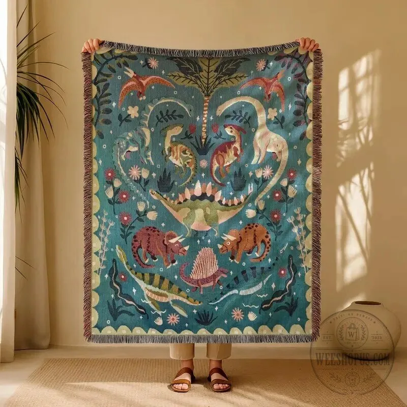 Christmas Holiday Woven Throw Blanket with Tassels 28 Christmas Holiday Woven Throw Blanket with Tassels