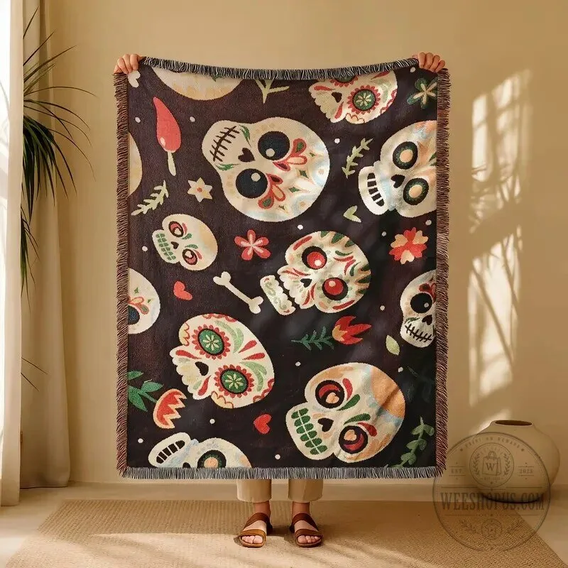 Christmas Holiday Woven Throw Blanket with Tassels 30 Christmas Holiday Woven Throw Blanket with Tassels