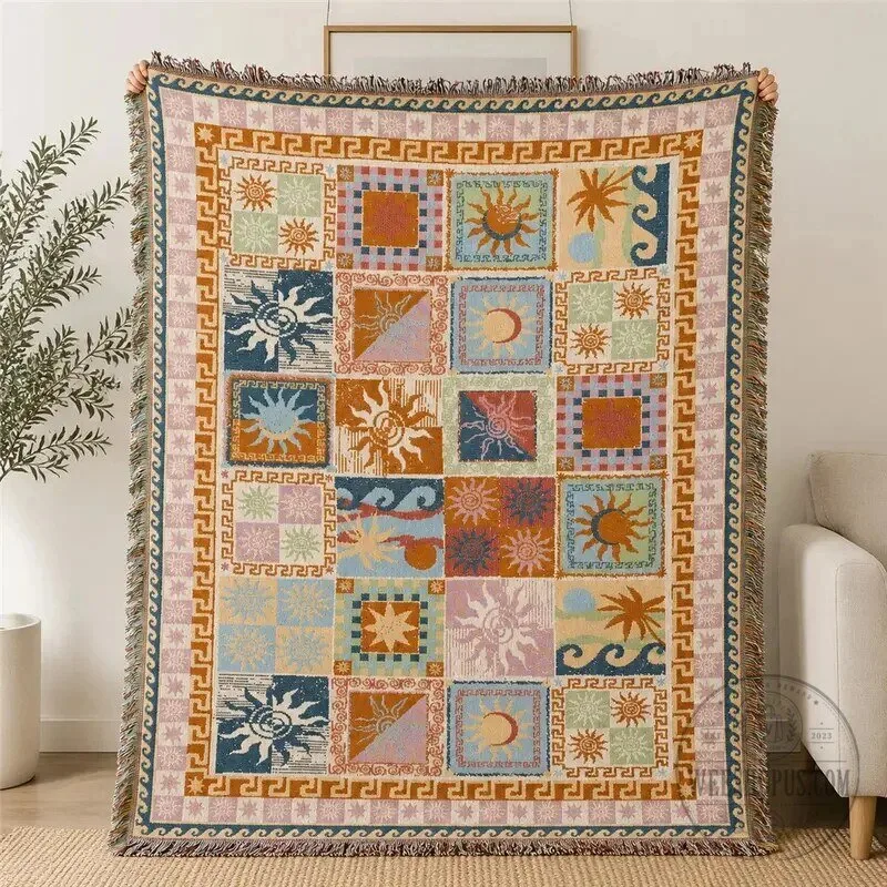 Christmas Holiday Woven Throw Blanket with Tassels 31 Christmas Holiday Woven Throw Blanket with Tassels