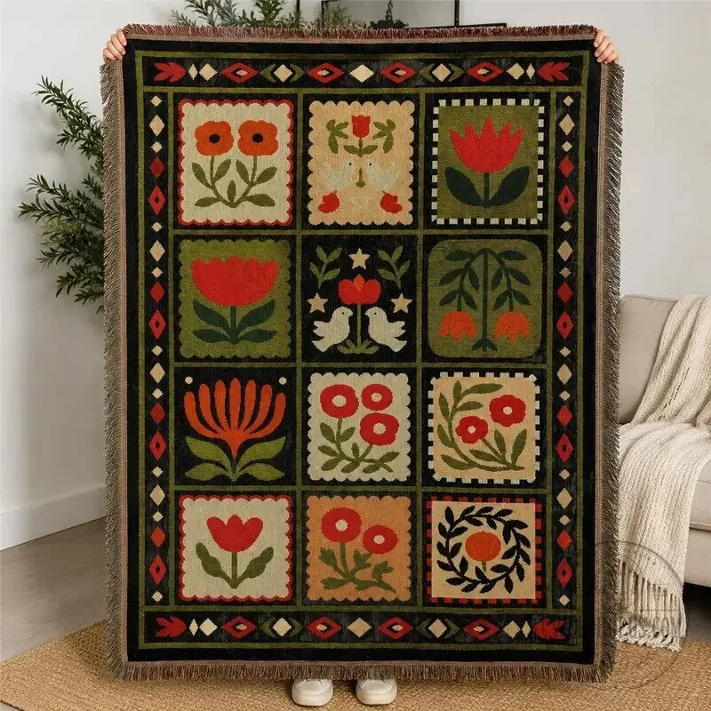 Christmas Holiday Woven Throw Blanket with Tassels 33 Christmas Holiday Woven Throw Blanket with Tassels