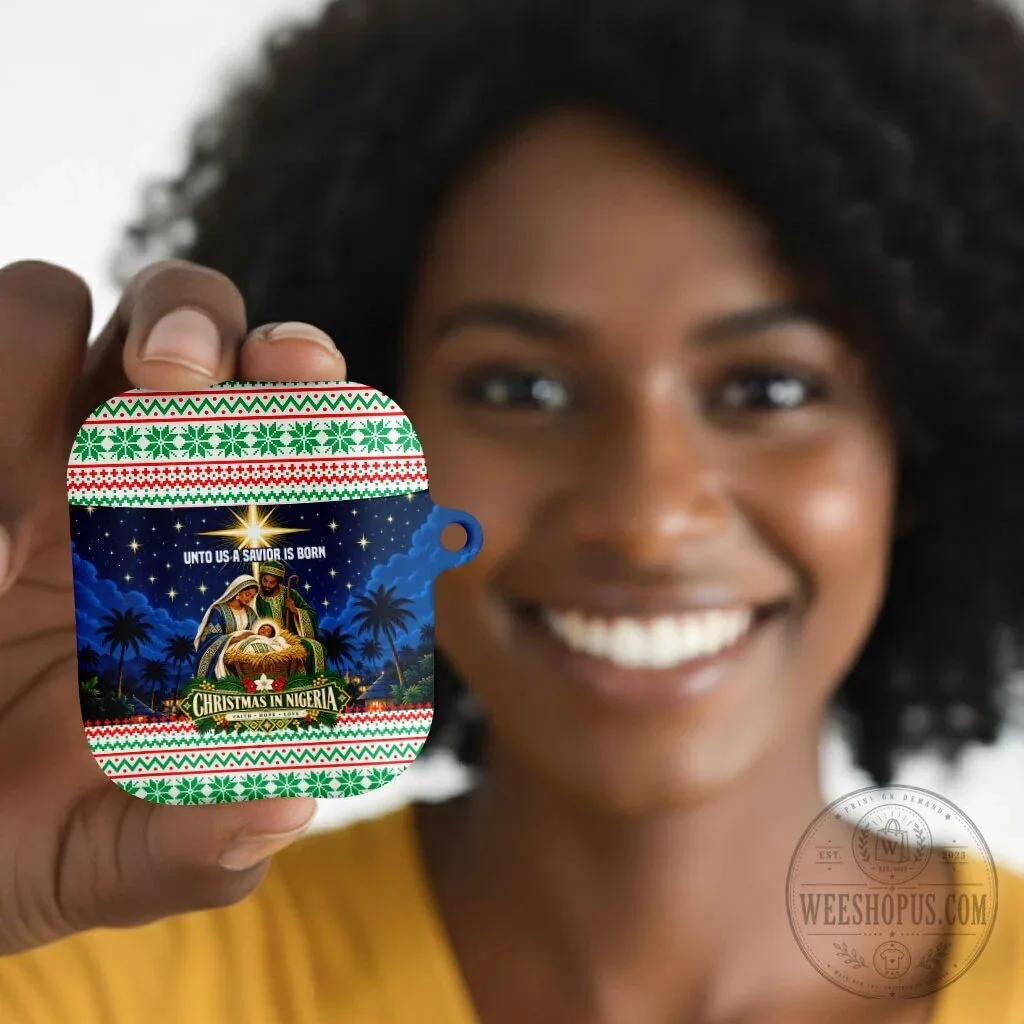 Christmas In Nigeria Nativity Scene AirPods Case 9 Christmas In Nigeria Nativity Scene AirPods Case