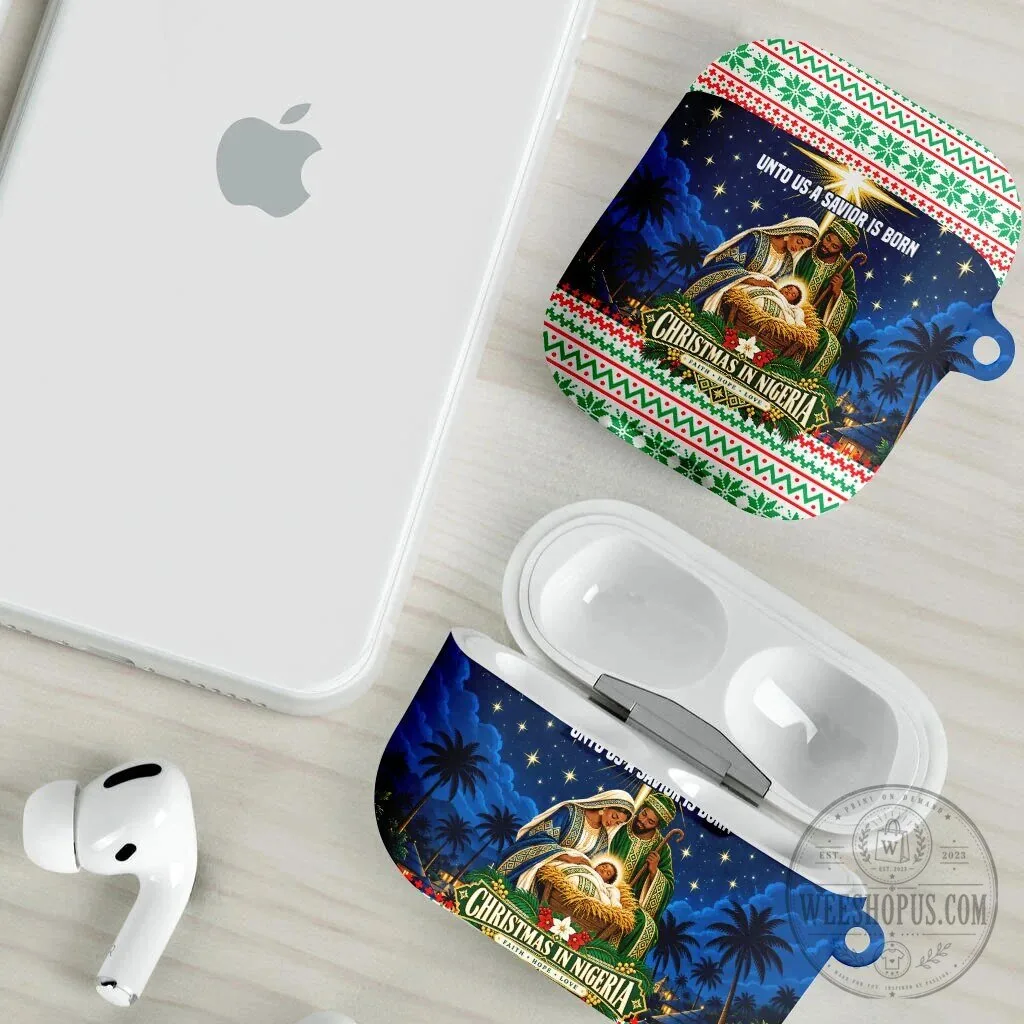 Christmas In Nigeria Nativity Scene AirPods Case 12 Christmas In Nigeria Nativity Scene AirPods Case