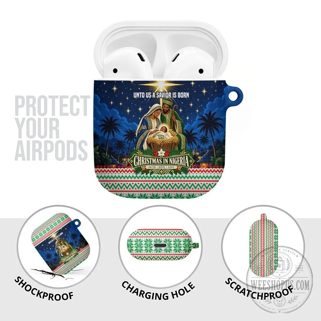 Christmas In Nigeria Nativity Scene AirPods Case 13 Christmas In Nigeria Nativity Scene AirPods Case