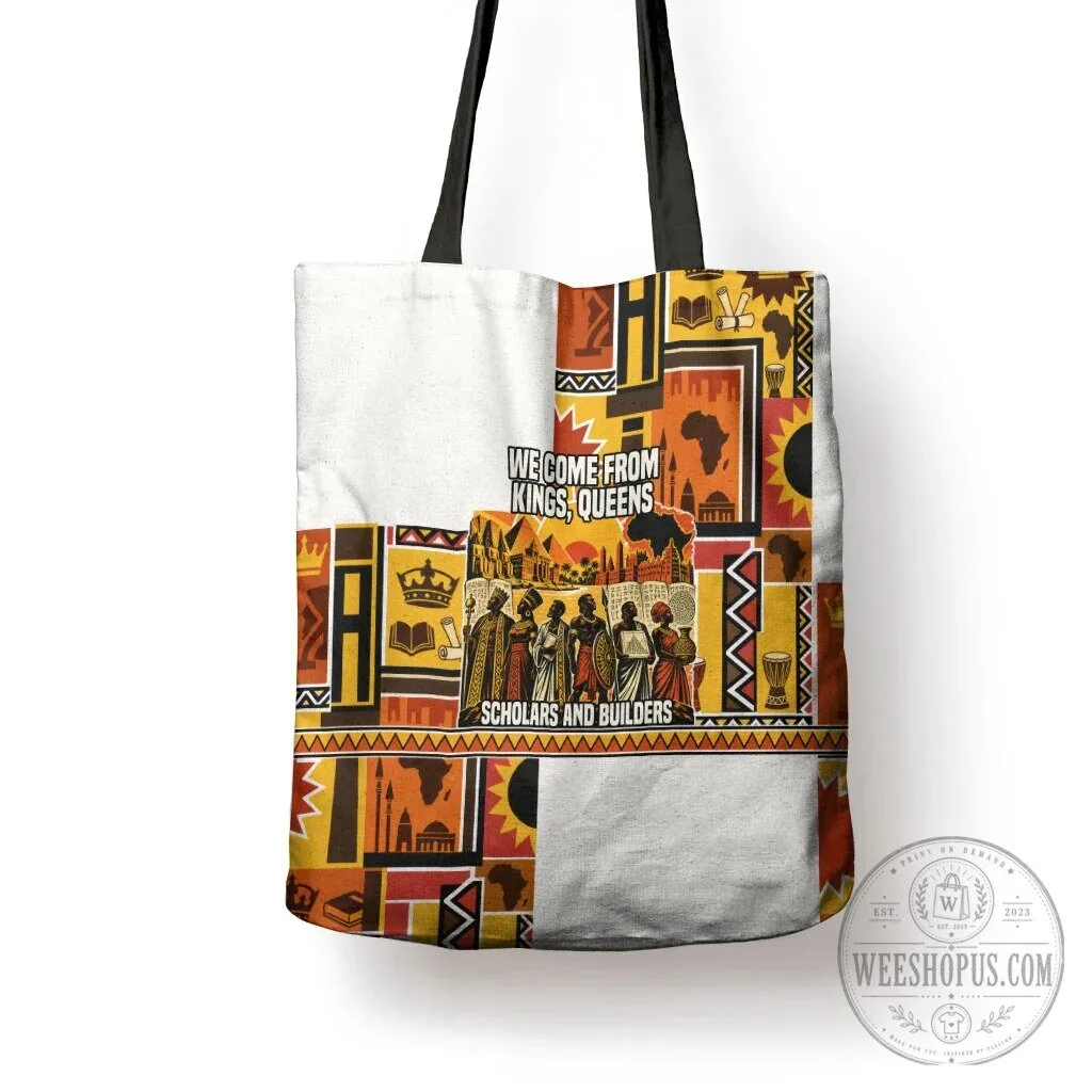 African Kings Queens Scholars Builders Pan African Black History Tote Bag 6 African Kings Queens Scholars Builders Pan African Black History Tote Bag