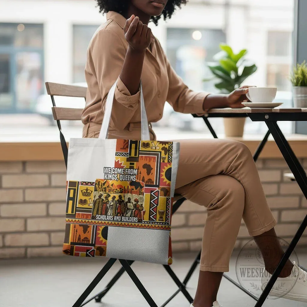 African Kings Queens Scholars Builders Pan African Black History Tote Bag 9 African Kings Queens Scholars Builders Pan African Black History Tote Bag